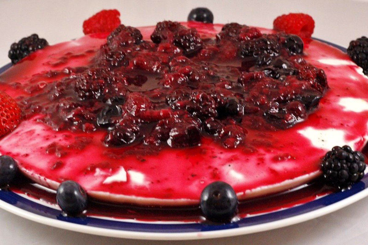 STEP 02 for Healthy Strawberry Vanilla Protein Cake with Greek Yogurt Frosting: Combine Oat Flour & Vanilla Whey-Casein